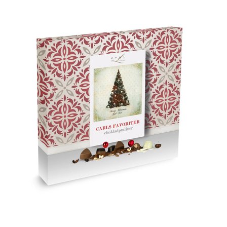 CARL CHOKLAD&PRESENT Choklad Carls Favoriter ask 600g - Lyreco - Kök och servering - Ätbart - Godis och choklad