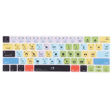 Macbook Tastatur Cover 13 15 Tommer Touch Bar Beskyttelsesfilm Premiere Pro CC
