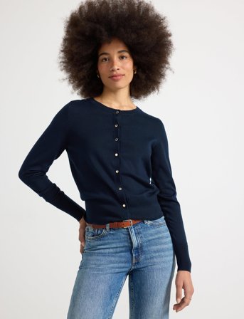 Lindex Cardigan Anna - Navy - XS