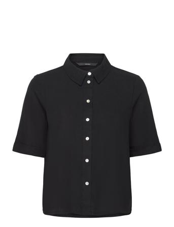 Vmmymilo 2/4 Shirt Wvn Ga Black Vero Moda