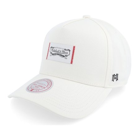Mitchell & Ness - Hvid adjustable Kasket - Own Brand Classic Mark Pro Off White A-frame Adjustable @ Hatstore