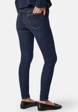 VERO MODA Vmflash Mr Skinny Jeans Li3303 Dark Blue Denim Tøj