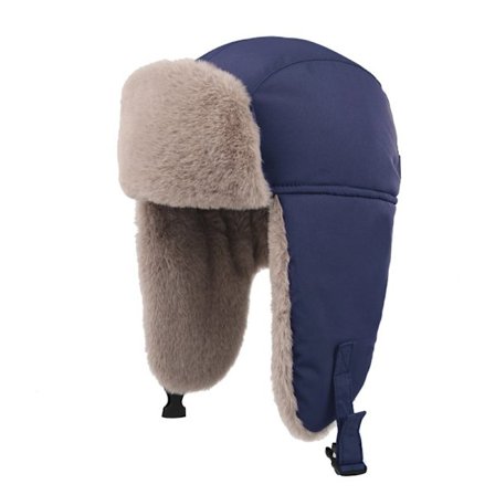 Vinterlue for menn, vanntett jaktlue med øreklaffer, varm lue