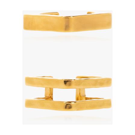 Zadig & Voltaire, Cecilia set of two rings Geel, Dames, Maat:L