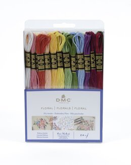 DMC Sticktwist Mouliné Florals 24-er Pack