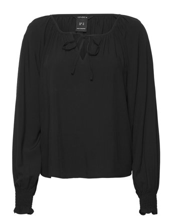Blouse Molly Bluse Langermet Svart Lindex*Betinget Tilbud