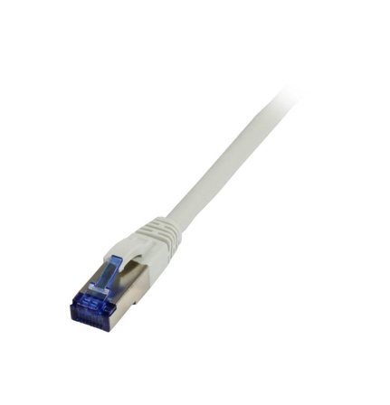 SYNERGY Patchkabel RJ45, CAT6A 500Mhz, 0,25m, grau, S-STP(S/FTP), TPE(Superflex), AWG26, Synergy 21