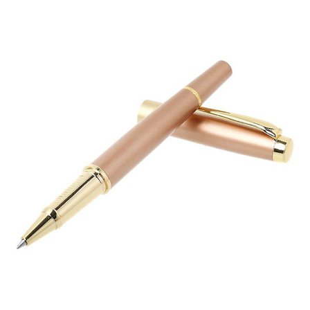 Lyxig metall neutral gelbläck signatur signaturpenna skrivstationär kontorsmaterial (roséguld)