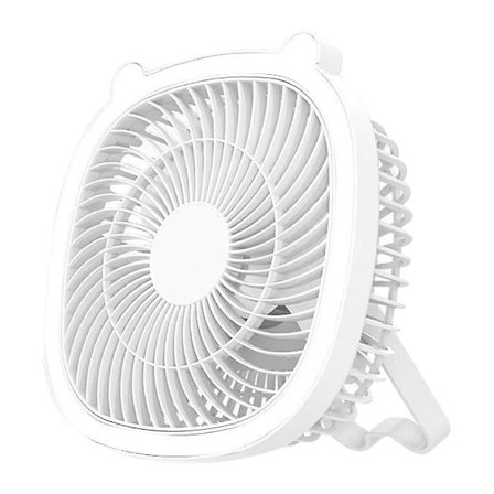 Uppladdningsbar campingfläkt med ledlykta - Bärbar fläkt på för utomhustält