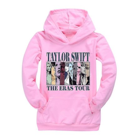 Pop Taylor Swift The Eras Tour Hoodie Børn Piger Drenge Langærmet Hættetrøje Casual Pullover Jumper Toppe Julegaver