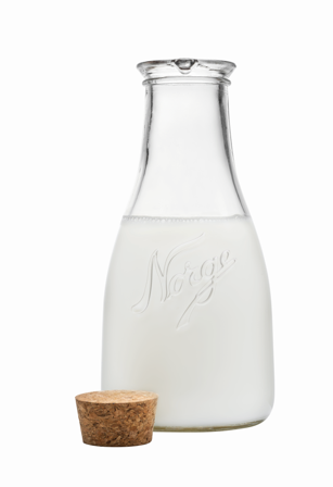 Norgesglasset Melkemugge med kork 70cl