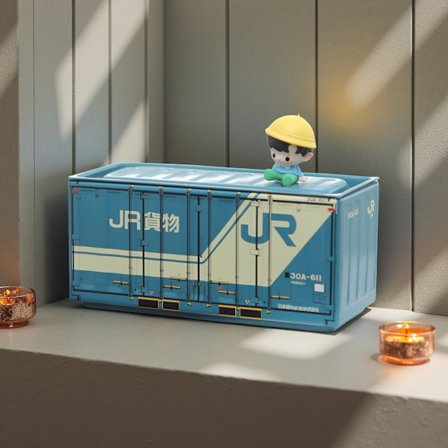 Vintage bordopbevaringsboks af blik kompatibel med samlekort, klistermærker og badges - & pletafvisende samler' med jern til skrivebordstilbehør