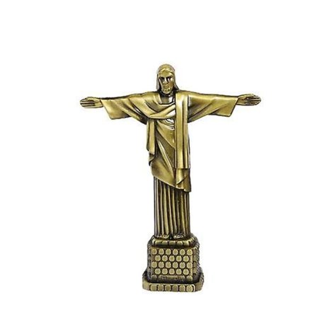 1 st 18 cm Metallisk Brasilien Kristus Frälsaren Jesus Figur Staty Kristus Frälsaren Jesus Kristus Staty Katolsk Gåva Heminredning
