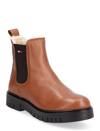 Warmlined Chelsea Boot Shoes Wintershoes Winter Boots Brun Tommy Hilfiger