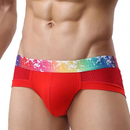 Andningsbara Underkläder För Män U Convex Pouch Low Waist Modal Mesh