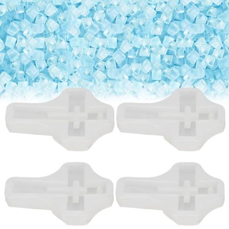 10 stk. Silikonkorsform, sikker, elastisk, myk, enkel utløsning, multifunksjonell anhengsstøpeform for smykkefremstilling DIY