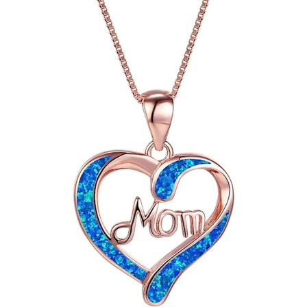 Morsdagsgave, halskæder til kvinder, mor bogstaver formet vedhæng halskæde kraveben kæde halskæde smykker