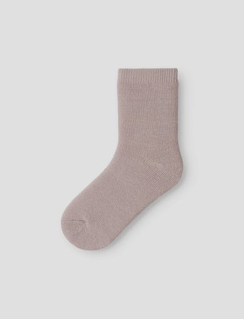 name it Nmfwaksi Wo/Bl Terry Sock - Pink - 28-30