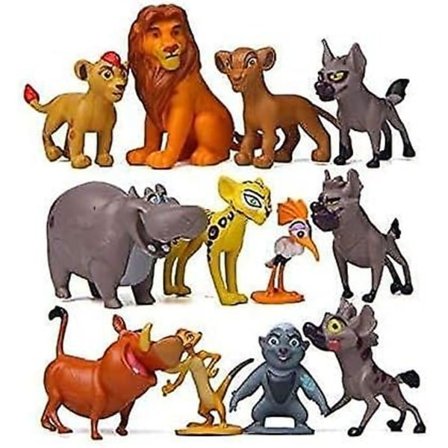 2024 Ny The Lion King - Actionfigurer Legetøj 12 stk. Sæt, Historier om Mufasa & Simba Perfekt The Lion King, 1-2