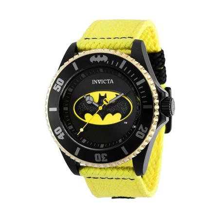 Invicta Watches, DC Comics - Batman 41286 Quartz Herenhorloge - 44mm Zwart, Heren, Maat:ONE Size