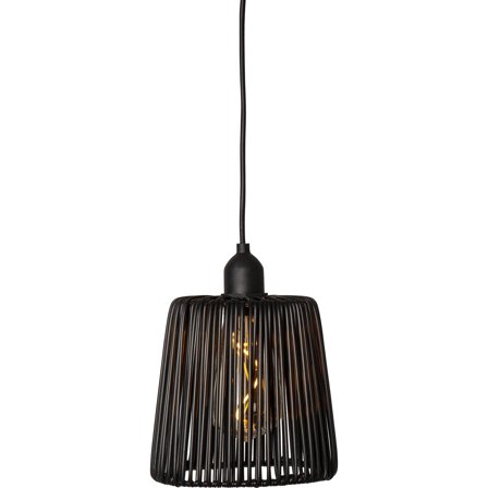 Star Trading - Hagebelysning Hängande lampa svart Twine Svart