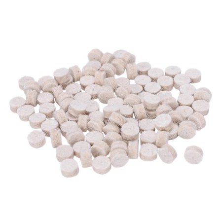 100 stk Ullfilt Polering Polerings Rundt Hjulverktøy + 2 Skaft For Roterende