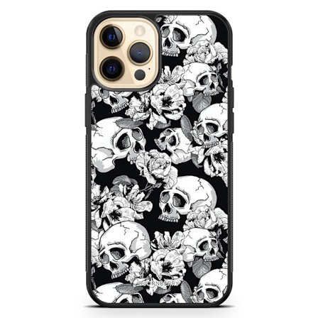 Bjornberry Hårdskal iPhone 12 Pro Max - Dödskallar & Rosor