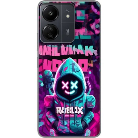 Kompatibelt Mobilskal till Xiaomi Xiaomi Redmi 13C Neon Hoodie Gamer snygg motiv med spelinspiration och neonfärger
