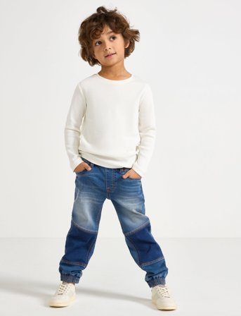 Lindex Trousers Denim Staffan Jersey - Blue - 92