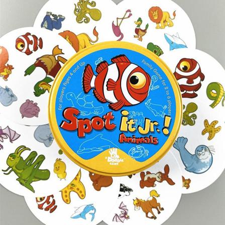 Spot It-kortspill for flere spillere Logisk resonnementøvelse Brettspill for familiesamling[HK] Animal