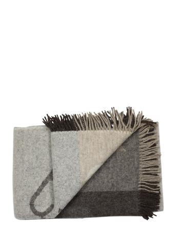 Leonard 140X240 Cm Home Textiles Cushions & Blankets Blankets & Throws Grey Silkeborg Uldspinderi