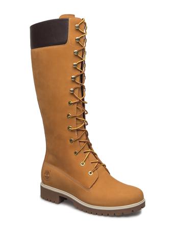 Women's Premium 14In Wp Boot Lange Støvler Brun Timberland
