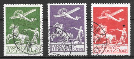 Danmark 1925 - AFA 144-146 - Stemplet
