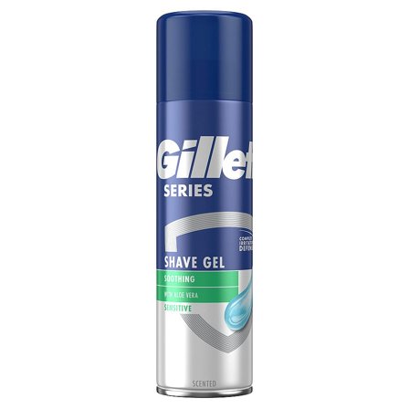Gillette Series Sensitive Barbergel 200 ml, Mænd, Barbering, Skum, Sprit & Gel