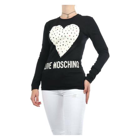 Love Moschino Long sleeve T-shirt , Zwart , Dames , Maat: S