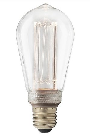 Jotex - FUTURE LED 3000K lyskilde 64 mm E27 Klar - Kjøp E27 hos Jotex