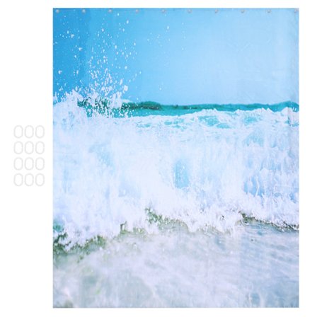 Vandtæt badeforhæng med kroge 180x180 cm Gratis stans bruseforhæng til hjemmebadeværelse