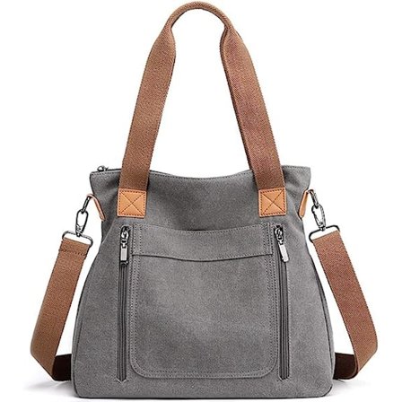 Kvinnors Canvas Tote Portmonnä Work Shoulder Crossbody Bag