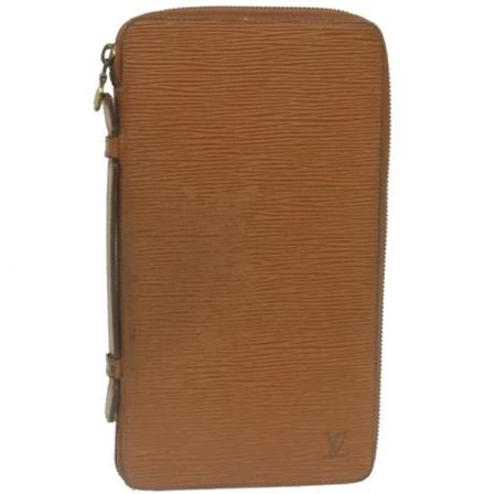 Louis Vuitton Vintage, Pre-owned Leather Wallet Bruin, Dames, Maat:ONE Size