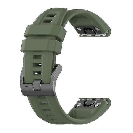 Armbånd for Garmin Fenix 7s/6s/5s Silikon Smart Klokkearmbånd Anti-ripe Rem (ruipei) Overraskelsesgave Mørkegrønn