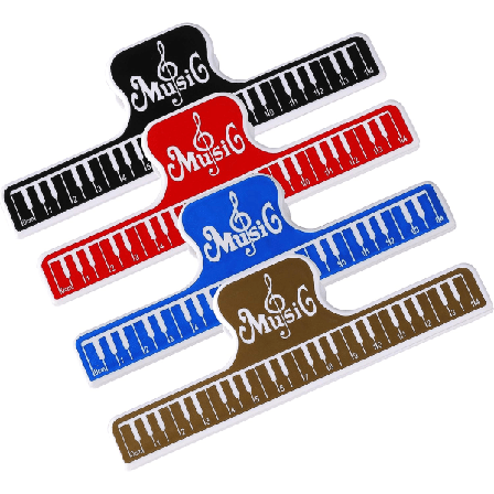 Galaxy Musiikkiplastkansiot, musiikkiteline painatuksella, 4 kpl pakkaus