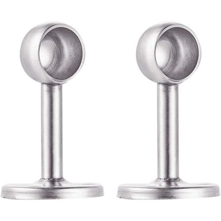 Ett set med 2 stänger i rostfritt stål, 19 mm diameter