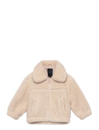 Nmfmakoa Teddy Jacket Pb Outerwear Fleece Outerwear Fleece Jackets Creme Name It*Betinget Tilbud