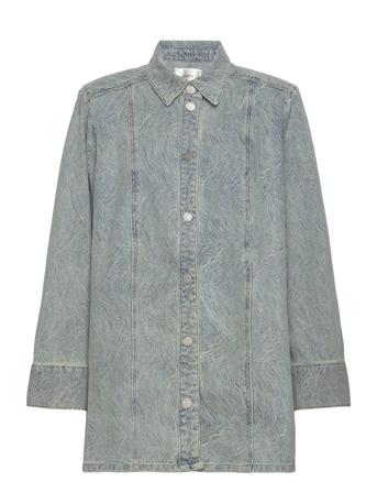 Giannagz Shirt Tops Shirts Denim Shirts Blue Gestuz
