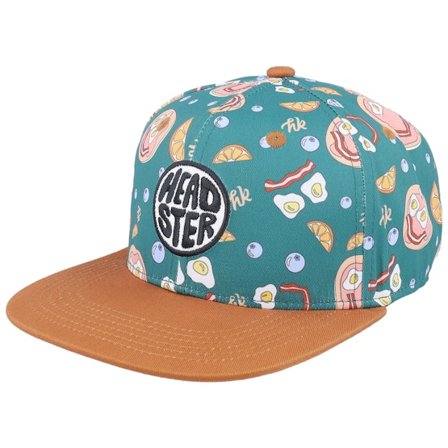 Headster - Modrá snapback Kšiltovka - Kids Sunday's Breakfast Blue/Tan Snapback @ Hatstore