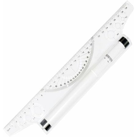 Parallel Roller Ruler, 30 Rullende Parallel Ruler, Parallel Tegner Ruler, Multi-Purpose Drafting Ruler, Multi-Purpose Plastic Rolling Parallel Ruler, 
