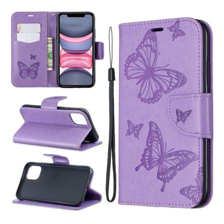 Butterfly iPhone 11 kotelot - Violetti Purple