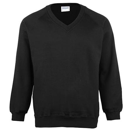 Maddins Childrens Unisex Coloursure V-halsad tröja / Skoluniform (2-pack) Black 24