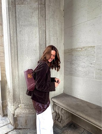 Becksöndergaard Croc Babette Bag - Burgundy - ONE SIZE