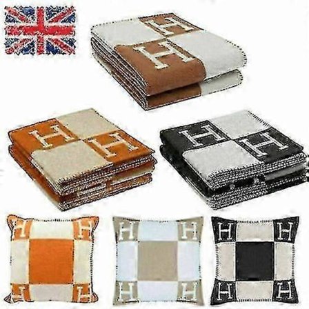 Ull Kashmir Pläd Filtar Kudde Soffa Sängkläder Sjal Julklapp (LGL)